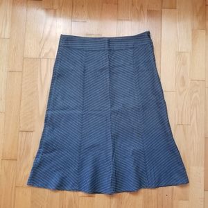 Valley Girl Denim Striped Skirt